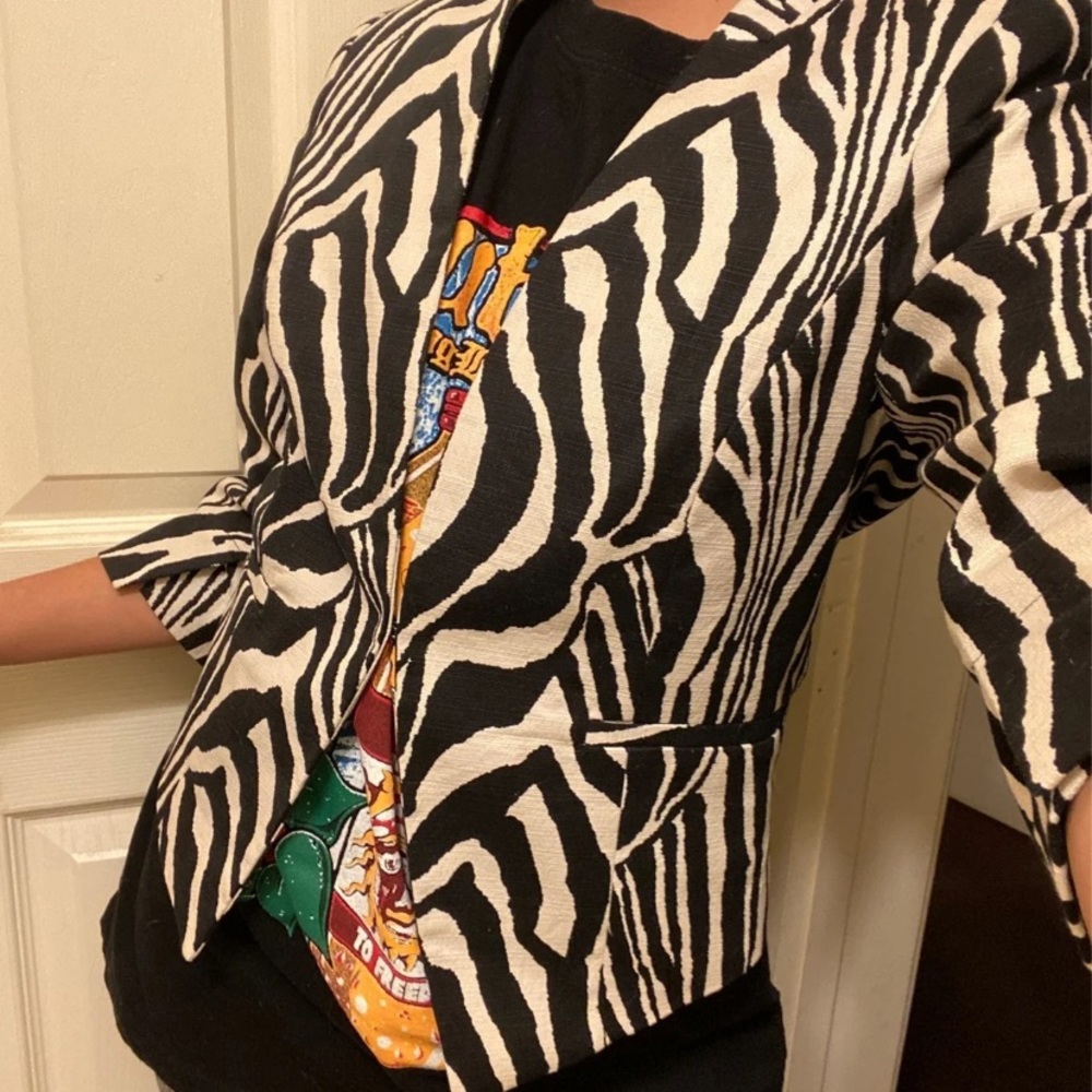 H&M Zebra Blazer